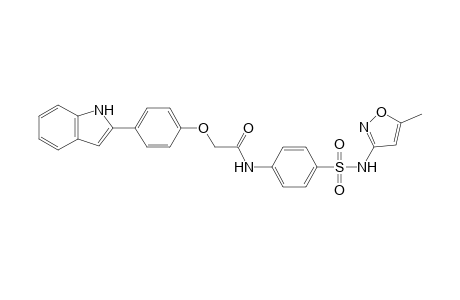 2-[4-(1H-Indol-2-yl)phenoxy]-N-{4-[N-(5-methylisoxazol-3-yl)sulfamoyl]phenyl} acetamide