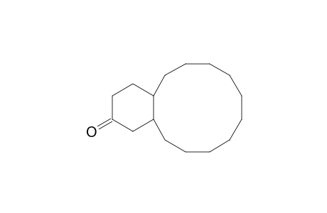 2(1H)-Benzocyclododecenone, tetradecahydro-, (4aR*,14aS*)-
