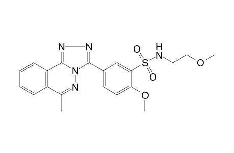 Benzenesulfonamide, 2-methoxy-N-(2-methoxyethyl)-5-(6-methyl[1,2,4]triazolo[3,4-a]phthalazin-3-yl)-