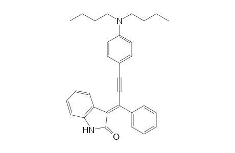 (E)-3-(3-(4-(Dibutylamino)phenyl)-1-phenylprop-2-ynyliden)-2-oxoindoline