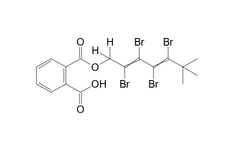 6,6-dimethyl-2,3,4,5-tetrabromo-2,4-heptadien-1-ol, phthalate (1:1) (racemic)