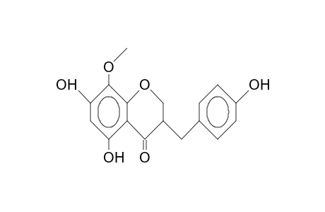 5,7-dihydroxy-3-(4-hydroxybenzyl)-8-methoxy-chroman-4-one