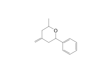 2H-Pyran, tetrahydro-2-methyl-4-methylene-6-phenyl-