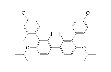 2',2''-di-iodo-4'',6'-di-isopropoxy-4,4'''-dimethoxy-2,2'''-dimethyl-m-quaterphenyl
