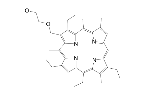 Meso-1-((2'-hydroxyethoxy)methyl)-3,6,9,12-tetramethyl-2,5,8,11-tetraethylporphyrin