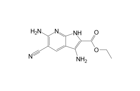Ethyl 3,6-diamino-5-cyano-1H-pyrrolo[2,3-b]pyridine-2-carboxylate