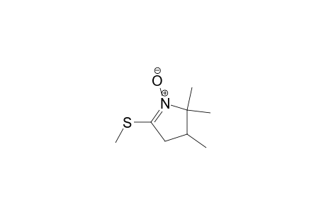 2H-Pyrrole, 3,4-dihydro-2,2,3-trimethyl-5-(methylthio)-, 1-oxide