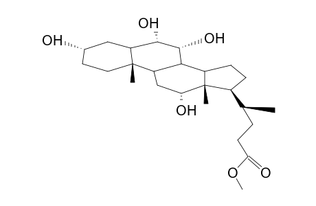 3A,6A,7A,12A-TETRAHYDROXY-5B-CHOLANOIC ACID METHYL ESTER