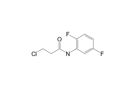 3-Chloro-N-(2,5-difluorophenyl)propanamide