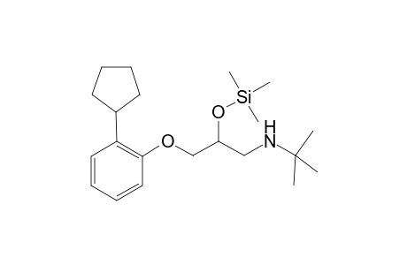 (-)-1-(t-Butylamino)-3-(o-cyclopentylphenoxy)-2-(trimethylsilyloxy)propane