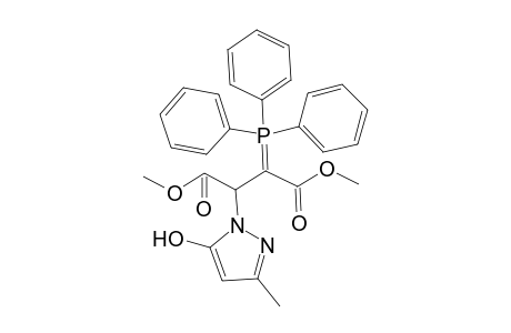 Dimethyl 2-(5-hydroxy-3-methyl-1H-pyrazol-1-yl)-3-(triphenylphosphoranylidene)succinate