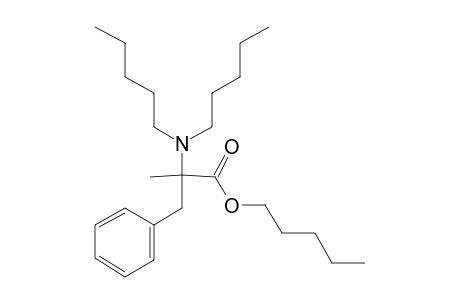 Phenylalanine, dl, .alpha.-methyl-N,N-di(N-pentyl)-, N-pentyl ester