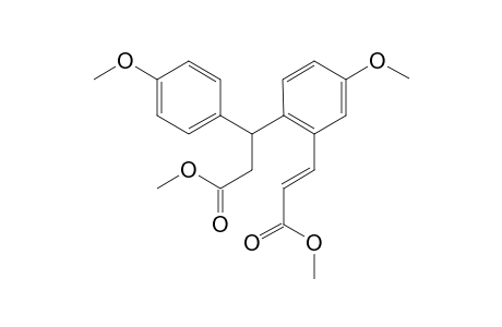 Methyl (E)-5-methoxy-2-[2-methoxycarbonyl-1-(4-methoxyphenyl)ethyl]-2-carboxylate