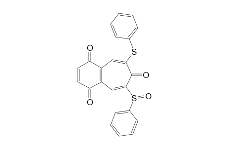 6-(benzenesulfinyl)-8-(phenylthio)benzocycloheptene-1,4,7-trione