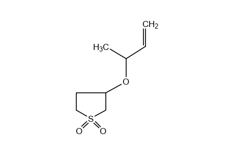 3-[(1-methylallyl)oxy]tetrahydrothiophene, 1,1-dioxide