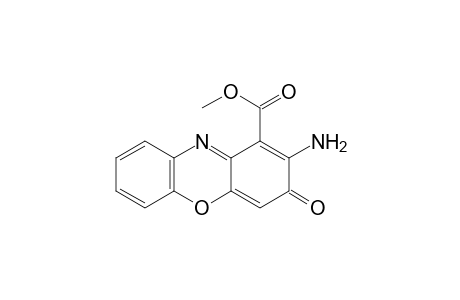 3H-Phenoxazine-1-carboxylic acid, 2-amino-3-oxo-, methyl ester