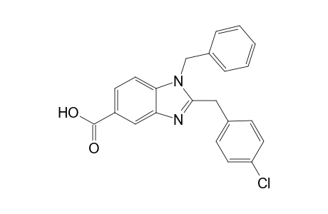 1-Benzyl-2-(4-chlorobenzyl)benzimidazole-5-carboxylic acid