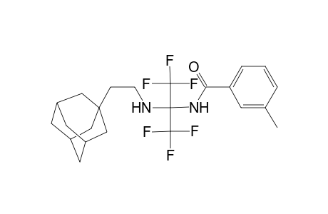 N-[1-(2-Adamantan-1-yl-ethylamino)-2,2,2-trifluoro-1-trifluoromethyl-ethyl]-3-methyl-benzamide