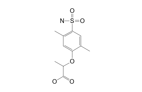 2-[(4-sulfamoyl-2,5-xylyl)oxy]propionic acid