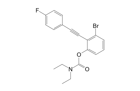 3-Bromo-2-2-(4-fluorophenyl)ethynyl]phenyl N,N-diethylcarbamate