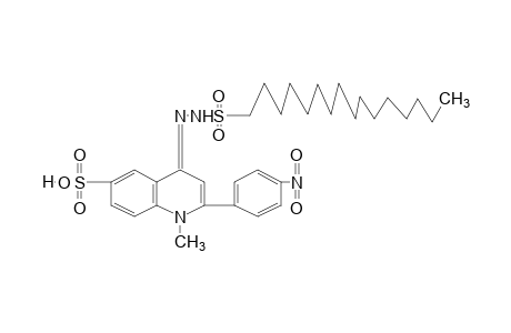 1,4-dihydro-1-methyl-2-(p-nitrophenyl)-4-oxo-6-quinolinesulfonic acid, (hexadecylsulfonyl)hydrazone