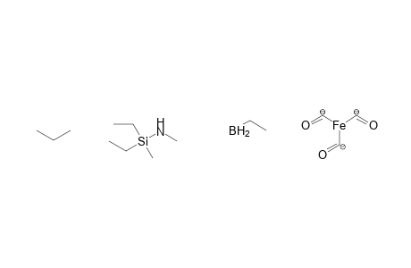 IRON, TRICARBONYL-(HAPTO-4-2,4,5-TRIETHYL-1,2-exo,3-TRIMETHYL-1,2,5-AZASILABOROLINE)