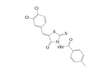 N-[(5Z)-5-(3,4-dichlorobenzylidene)-4-oxo-2-thioxo-1,3-thiazolidin-3-yl]-4-methylbenzamide