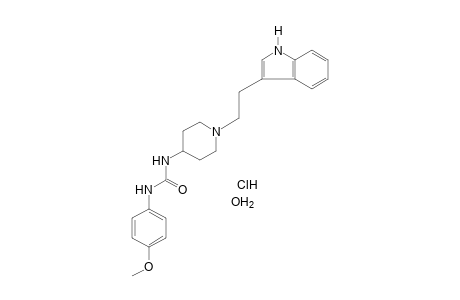 1-{1-[2-(indol-3-yl)ethyl]-4-piperidyl}-3-(p-methoxyphenyl)urea, monohydrochloride, hydrate