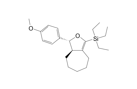 (-)-(4R,5R)-TRIETHYL-[3-(4-METHOXY-PHENYL)-3A,4,5,6,7,8-HEPTAHYDRO-3H-CYCLOHEPTA-[C]-FURAN-1-YL]-SILANE