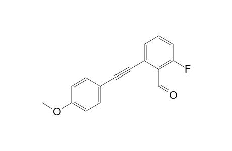 2-fluoro-6-((4-methoxyphenyl)ethynyl)benzaldehyde