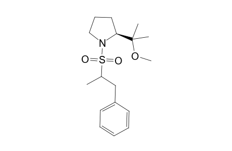 (S)-2-(1"-Methoxy-1"-methylethyl)-1-[(1'-methyl-2'-phenylethyl)sulfonyl]-pyrrolidine