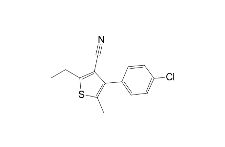 4-(4-CHLOROPHENYL)-3-CYANO-2-ETHYL-5-METHYLTHIOPHENE