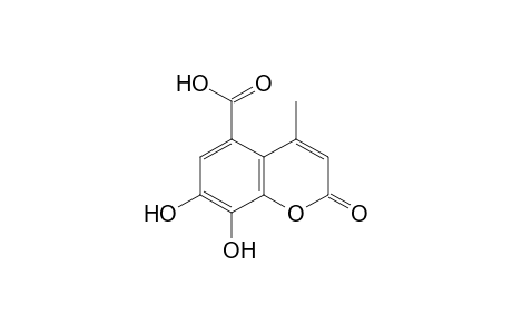 7,8-DIHYDROXY-4-METHYL-2-OXO-2H-1-BENZOPYRAN-5-CARBOXYLIC ACID