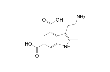 3-(2-aminoethyl)-2-methyl-1H-indole-4,6-dicarboxylic acid