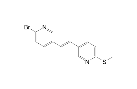 (E)-1-(6-Bromo-3-pyridyl)-2-(6-methylthio-3-pyridyl)ethene