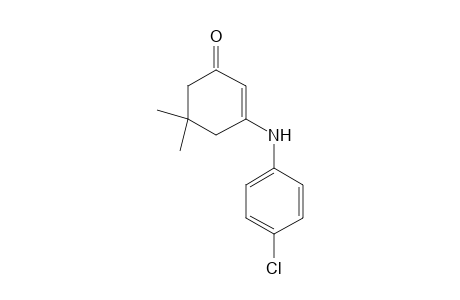 3-(p-CHLOROANILINO)-5,5-DIMETHYL-2-CYCLOHEXEN-1-ONE