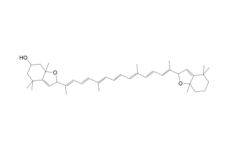 2-[(1E,3E,5E,7E,9E,11E,13E)-14-(4,4,7a-Trimethyl-2,4,5,6,7,7a-hexahydro-1-benzofuran-2-yl)-1,5,10-trimethyl-1,3,5,7,9,11,13-pentadecaheptaenyl]-4,4,7a-trimethyl-2,4,5,6,7,7a-hexahydro-1-benzofuran-6-o