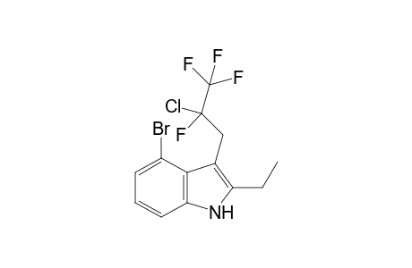 4-Bromo-3-(2-chloro-2,3,3,3-tetrafluoropropyl)-2-ethyl-1H-indole