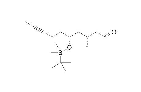 (3R,5R)-5-((tert-Butyldimethylsilyl)oxy)-3-methyldec-8-ynal