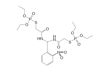N,N'-(o-nitrobenzylidene)bis[2-mercaptoacetamide]-S,S'-diester with O,O-diethyl phosphorothioate