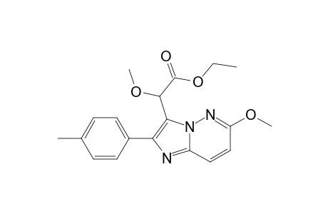 2-Methoxy-2-[6-methoxy-2-(4-methylphenyl)-3-imidazo[1,2-b]pyridazinyl]acetic acid ethyl ester