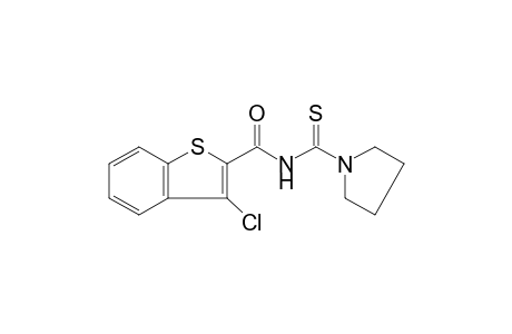 3-chloro-N-(1-pyrrolidinylcarbothioyl)-1-benzothiophene-2-carboxamide