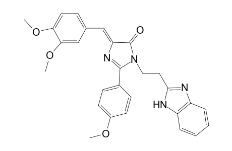 (4Z)-1-[2-(1H-1,3-benzodiazol-2-yl)ethyl]-4-[(3,4-dimethoxyphenyl)methylidene]-2-(4-methoxyphenyl)-4,5-dihydro-1H-imidazol-5-one