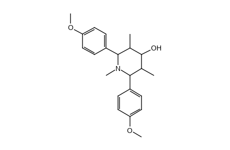 2,6-bis(p-Methoxyphenyl)-1,3,5-trimethyl-4-piperidinol (isomer)