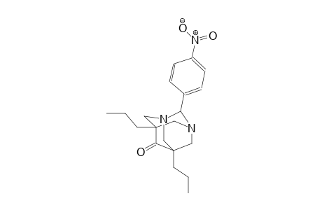 2-(4-nitrophenyl)-5,7-dipropyl-1,3-diazatricyclo[3.3.1.1~3,7~]decan-6-one