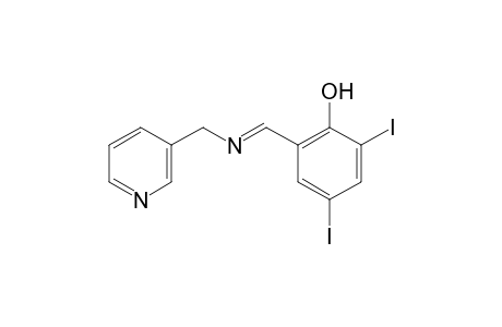 2,4-diiodo-6-[(3-pyridyl)methyl]formimidoyl}phenol