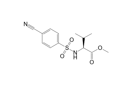 (2S)-2-[(4-cyanophenyl)sulfonylamino]-3-methyl-butyric acid methyl ester