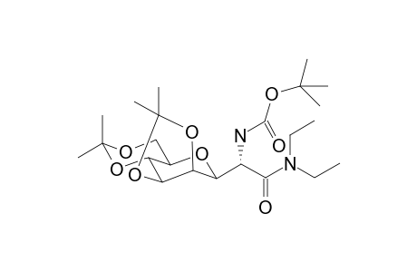 N,N-Diethyl-3,7-anhydro-2-[(tert-butoxycarbonyl)1mino]-2-deoxy-4,5;6,8-di-o-isopropylidene-D-erythro-L-gluco-octanamide