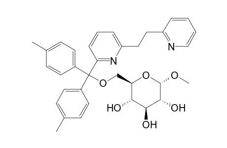 Methyl 6-o-[6-(2-pyridin-2-ylethyl)pyridin-2-yl]di-p-tolylmethyl .alpha.,D-glucopyranoside