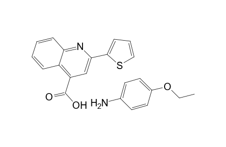 2-(2-Thienyl)-4-quinolinecarboxylic acid compound with 4-ethoxyaniline (1:1)